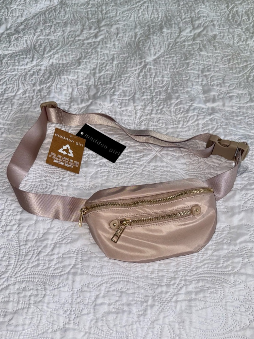 Madden Girl beige/cream fanny pack